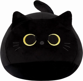 Black Cat Plush Toy 20 Inch Black Cat Pillow, Soft Stuffed Cat Plush Doll, Plushie Cat Pillow Cat Stuffed Animals for Kids Birthday Girlfriend Valentines Gift