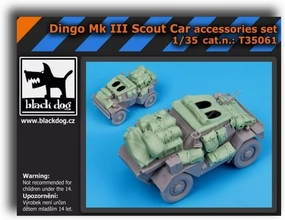 Black Dog T35061 1/35 Dingo Mk III Scot car Accessories Set for Mini Art
