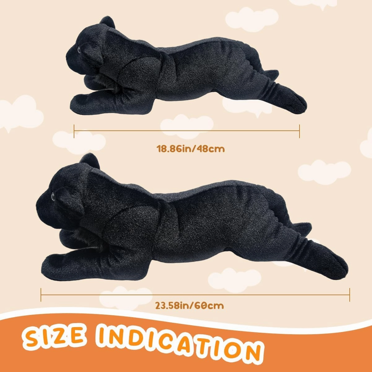 Black Panther Stuffed Animal 24" Jaguar Stuffed Animal Cute Black Panther Plush Realistic Jungle Stuffed Panther Toy Pillow Soft Plush Toy Birthday Valentine's Day Gift for Kids Girls Boys