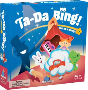 Blue Orange Tabletop Wooden Game, Magic Scarf and Toy Memory, for Preschool Kids Family, Skill Building and Shape Recognition, Ages 4 , Ta-Da Bing!