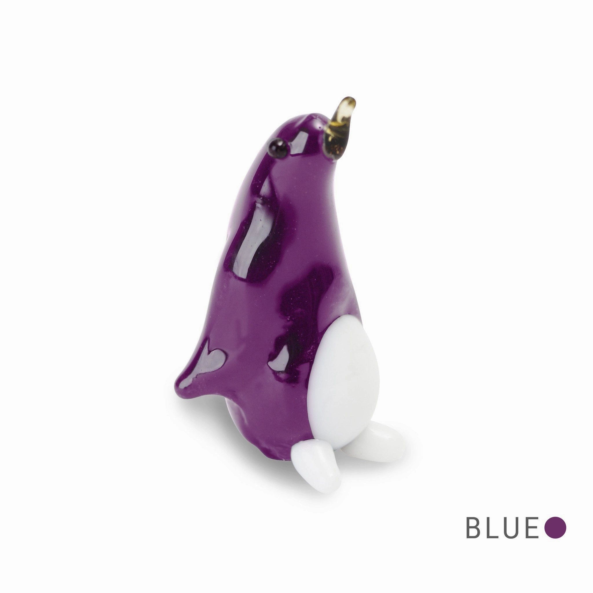 BOB the penguin Collectible Miniature Glass Figurine in Tynies Collector's Frame