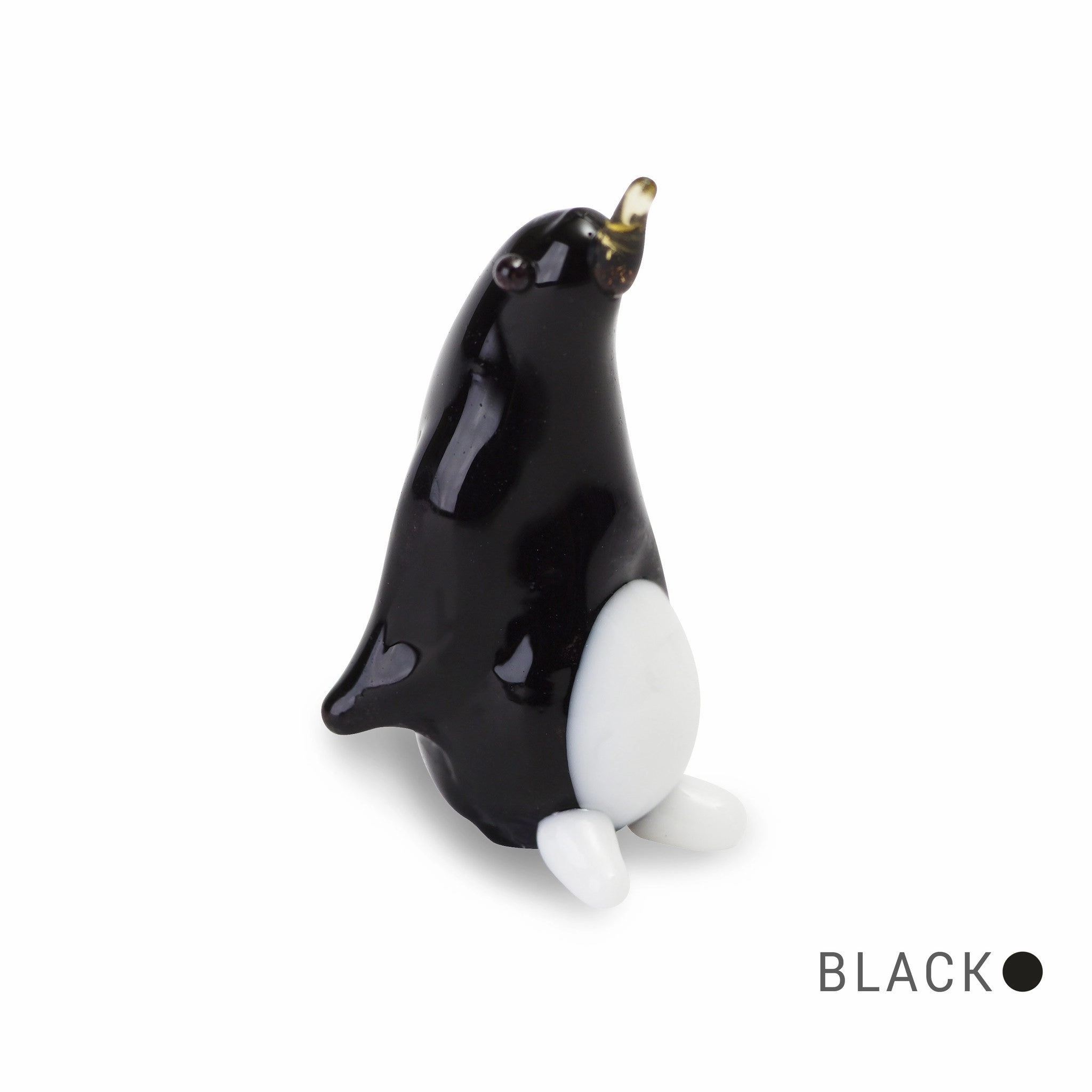 BOB the penguin Collectible Miniature Glass Figurine in Tynies Collector's Frame