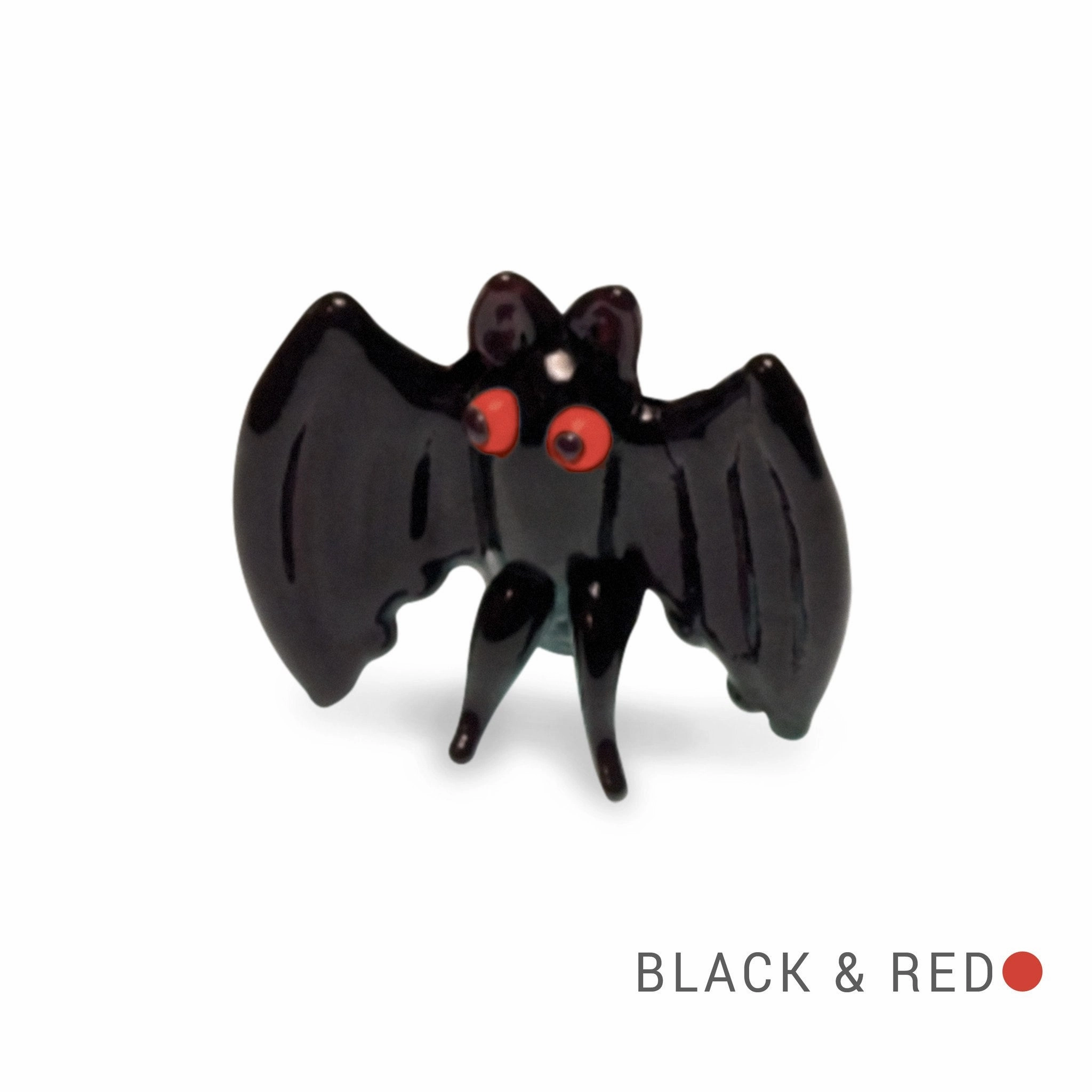 Boo the Bat Collectible Miniature Glass Figurine in Tynies Collector's Frame