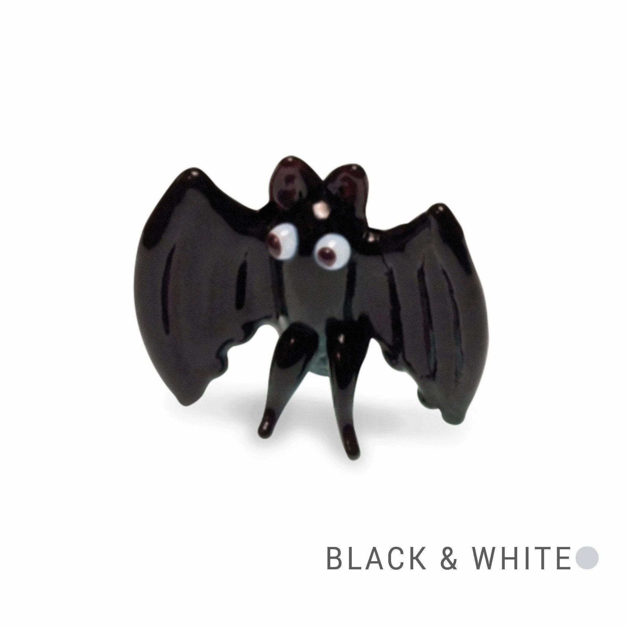 Boo the Bat Collectible Miniature Glass Figurine in Tynies Collector's Frame