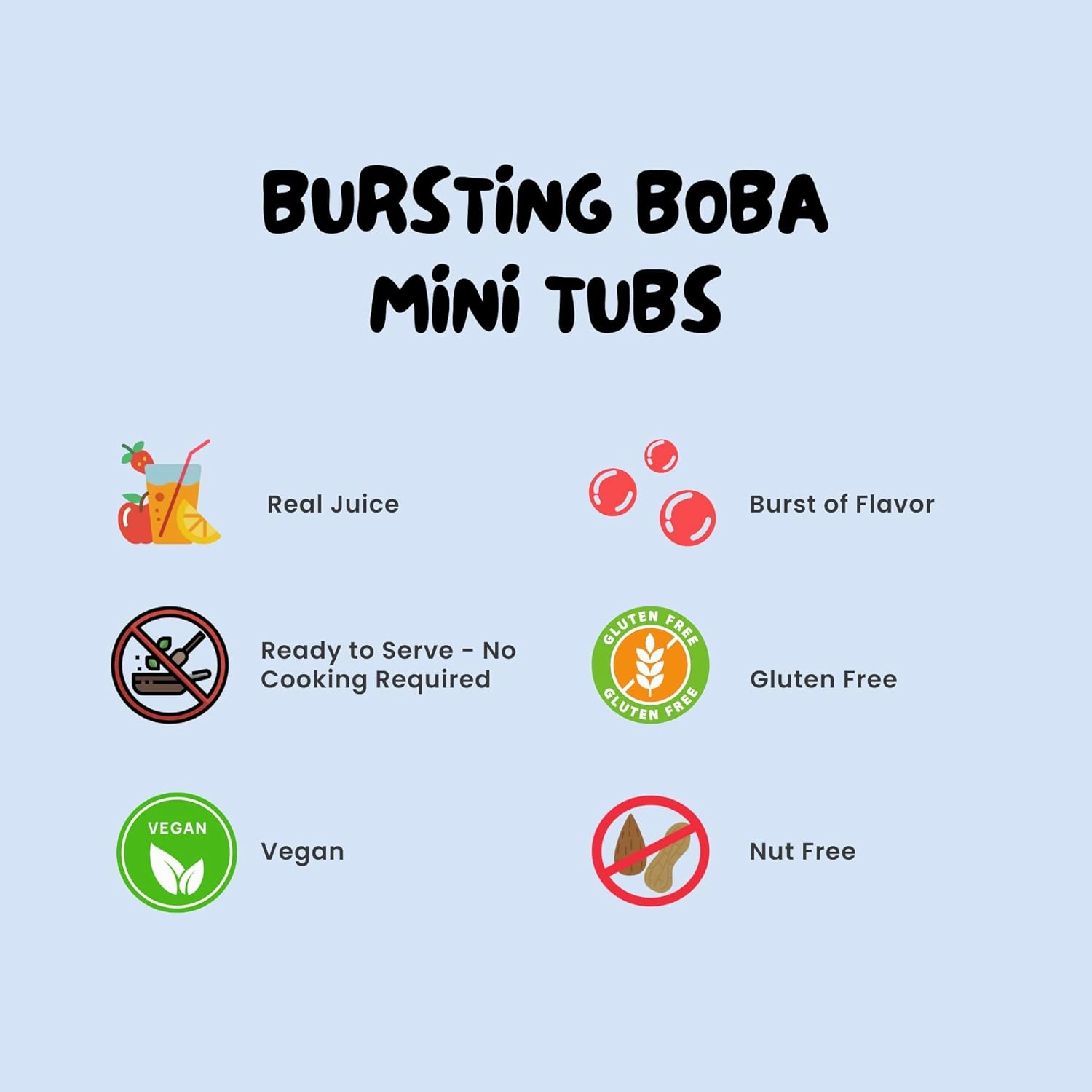 Bossen Bursting Boba Minis-3 packs (Strawberry/Mango/Blueberry)