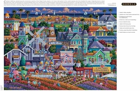 Buffalo Games - Eric Dowdle - Carlsbad - 1000 Piece Jigsaw Puzzle for Adults -Challenging Puzzle Perfect for Game Nights - Finished Size is 26.75 x 19.75