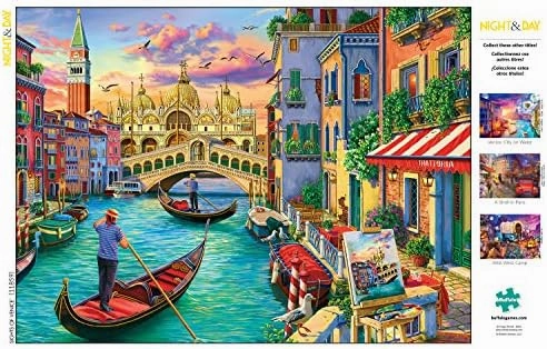 Buffalo Games - Image World - Sights of Venice - 1000 Piece Jigsaw Puzzle for Adults -Challenging Puzzle Perfect for Game Nights - Finished Size is 26.75 x 19.75