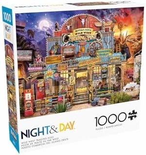 Buffalo Games - Jeff Haynie - Wild West Trading Post - 1000 Piece Jigsaw Puzzle for Adults -Challenging Puzzle Perfect for Game Nights - Finished Size is 26.75 x 19.75