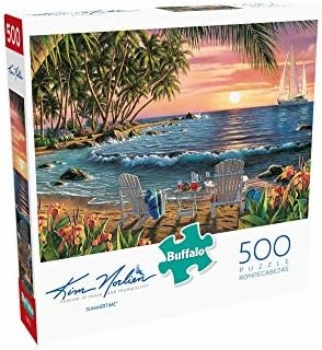 Buffalo Games - Kim Norlien - Summertime - 500 Piece Jigsaw Puzzle For Adults -Challenging Puzzle Perfect for Game Nights - Finished Size is 21.25 x 15.00