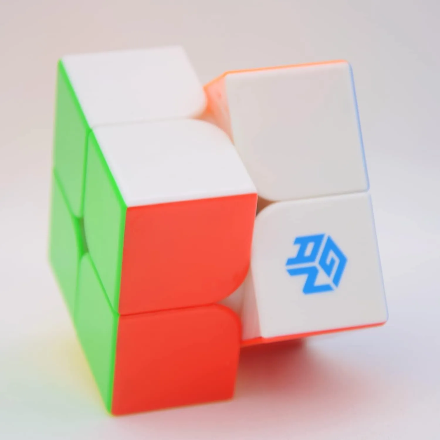 Bukefuno GAN 251 Leap Magnetic Speed Cube Gans 2x2 GAN 251 Leap 63 Stickerless Magnets Magic Cube Mini 2x2x2 Puzzle Frosted Surface(Frosted Surface Version)