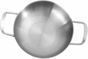 Cabilock Mini Stainless Steel Seafood Pot Small Cooking Pan for Hotel Home Use Everyday Cookware with Stay Cool Handles Polished Finish for Easy Cleaning