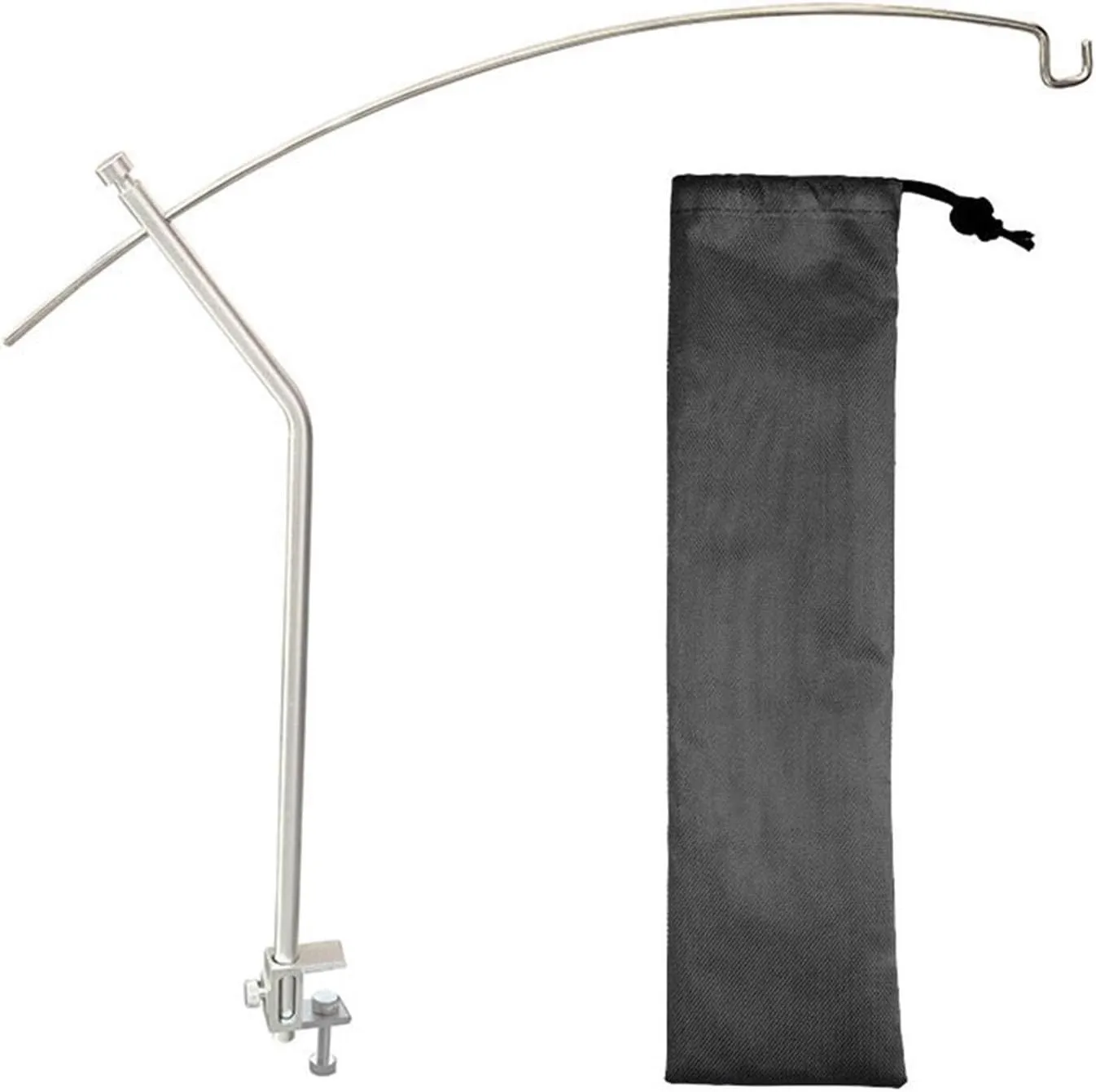 Camping Lantern Stand Courtyard Lamp Holder Hanger Folding Table Bracket Light Hanging Pole for Hiking BBQ Outdoor Activities