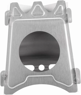 Camping Portable Stove Folding Outdoor BBQ Stainless Steel Cooking Pot for Wood Burning Size S