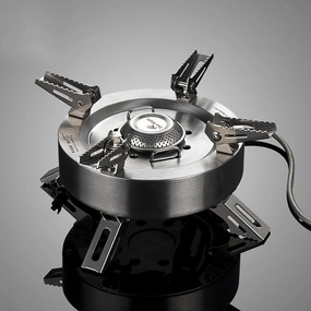 Camping Stove Propane or Butane Stainless Steel Portable Stove, Mini Single Gas Burner, Electric Ignition Camping stoves with Carrying Case Great for Backpacking, Picnic, Emergency Preparedness