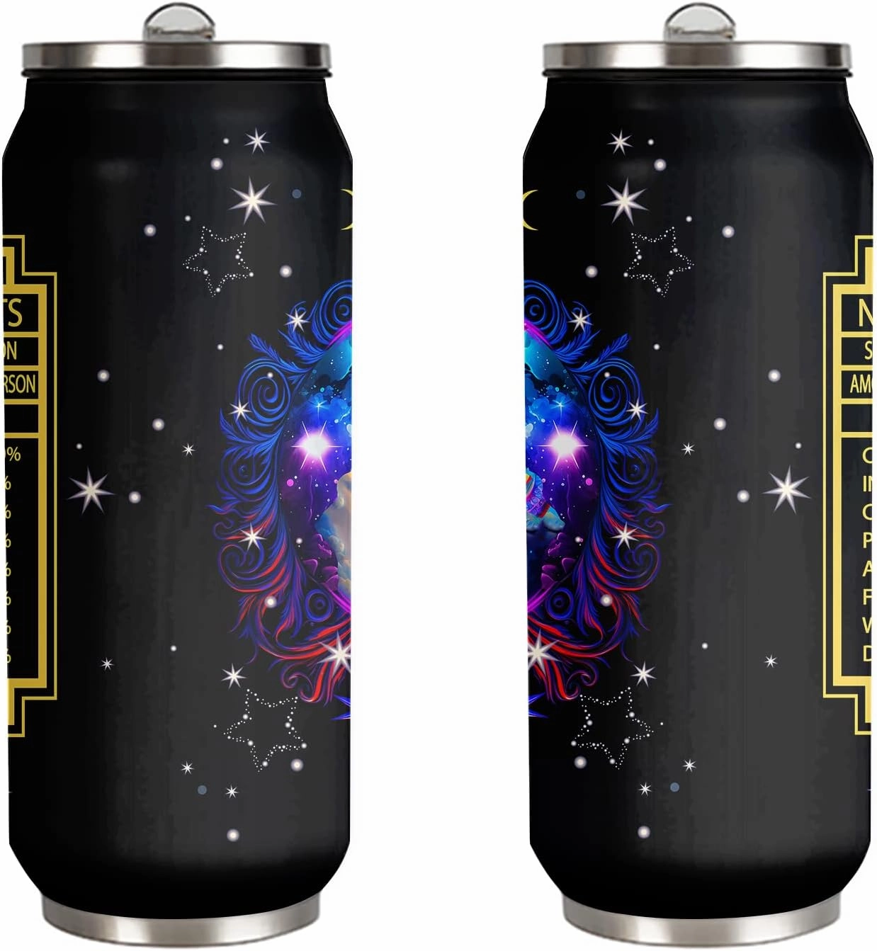 Capricorn Constellation Tumbler - Zodiac Stainless Steel Cup for Men Women - Astrology Fans Birthday Gift With Straw Lid - 17 Oz Coffee Mug Car Cup