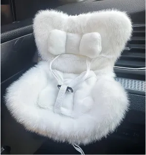 Car Decoration Accessories for Dolls, Car Air Vent Safety Seat, Perfect for Car Decoration and Display, Plush Doll Sofa (G-1)