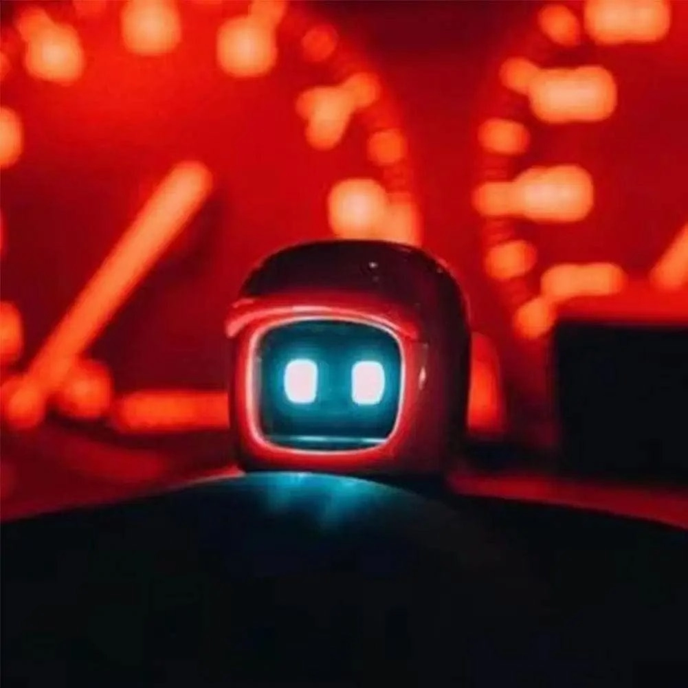 Car Partner Cute Helmet Robot - Smart Car Toy Decoration