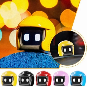 Car Partner Cute Helmet Robot - Smart Car Toy Decoration