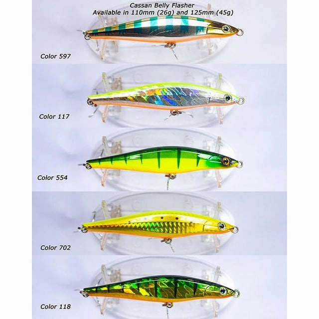 Cassan Belly Flasher Lipless Hard Lures | 11 Cm | 12.5 Cm | Sinking