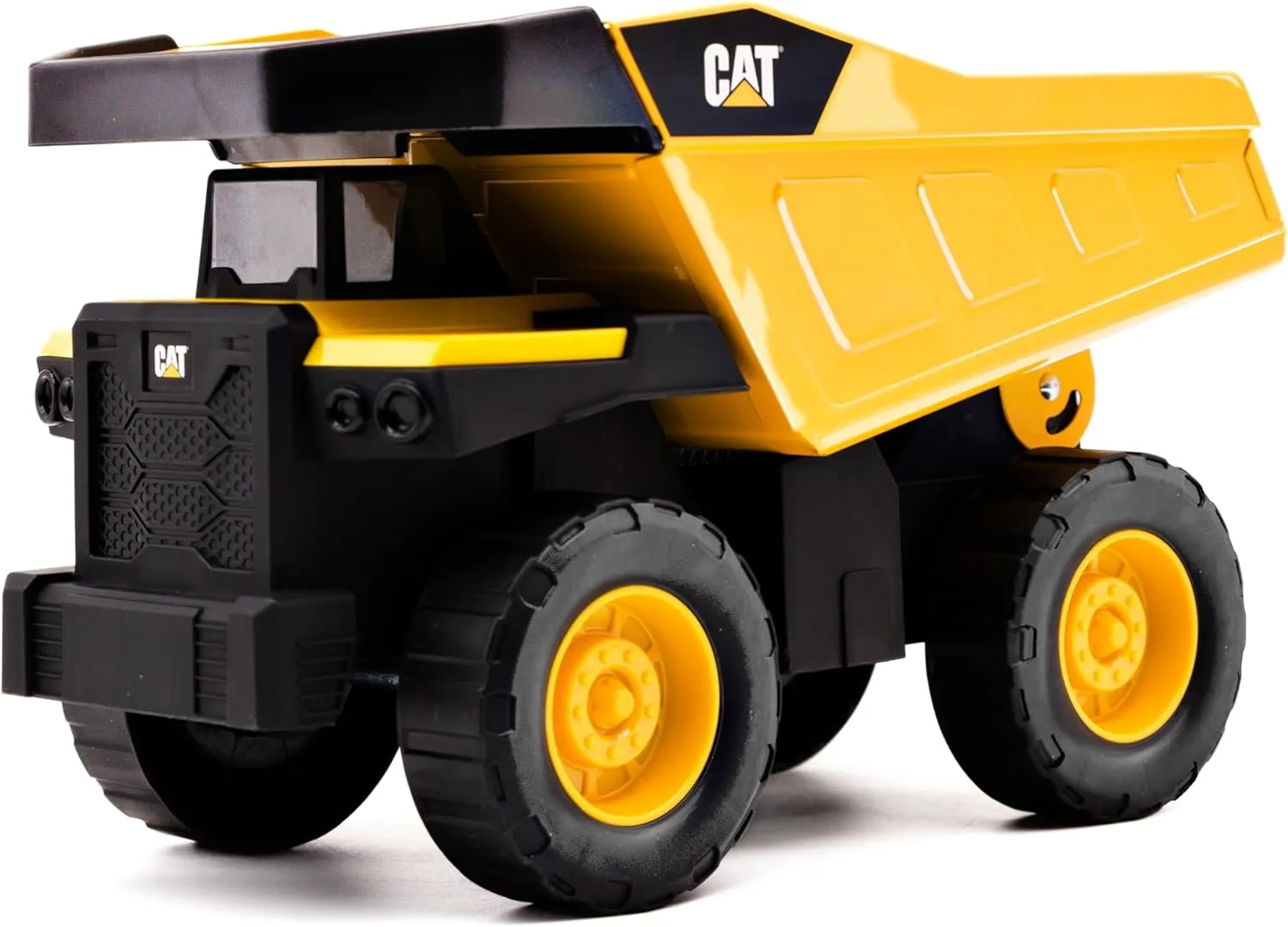 CAT Construction Compact Steel Dump Truck – 12” Heavy Duty Steel Construction Toy with Realistic Working Dump Bed – Durable Vehicle for Indoor & Outdoor Play – Ages 3 