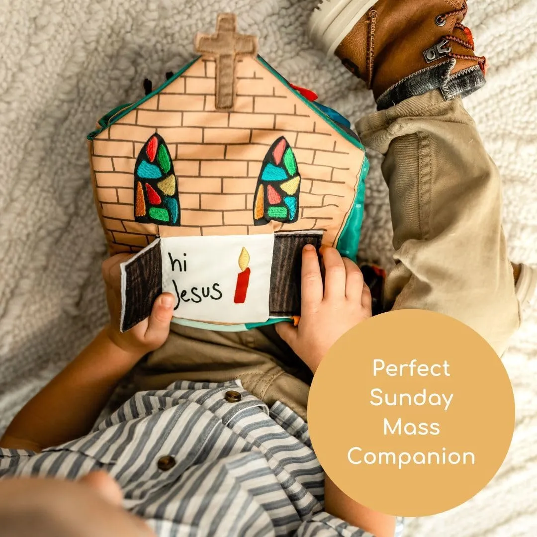 Catholic Mass Quiet Book for Toddlers and Preschoolers - Learn About The Liturgy and Stay Engaged During Mass - The Holy Mass Educational Interactive Book - Baptism Gift for Boys and Girls