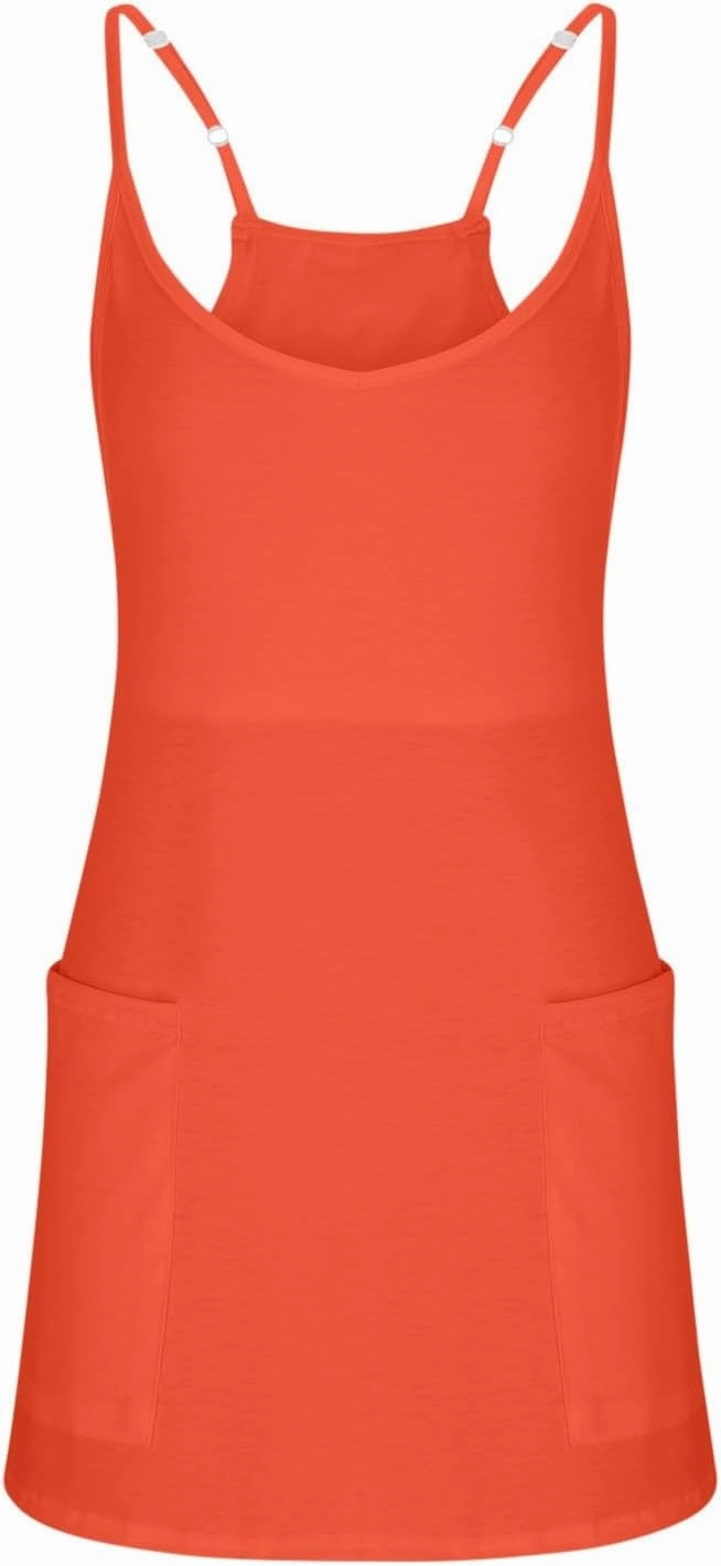 Ceboyel Short Summer Dress for Women Strappy Athletic Romper Hot Shot Mini Dress Workout Onesie Outfits With Pockes 2024