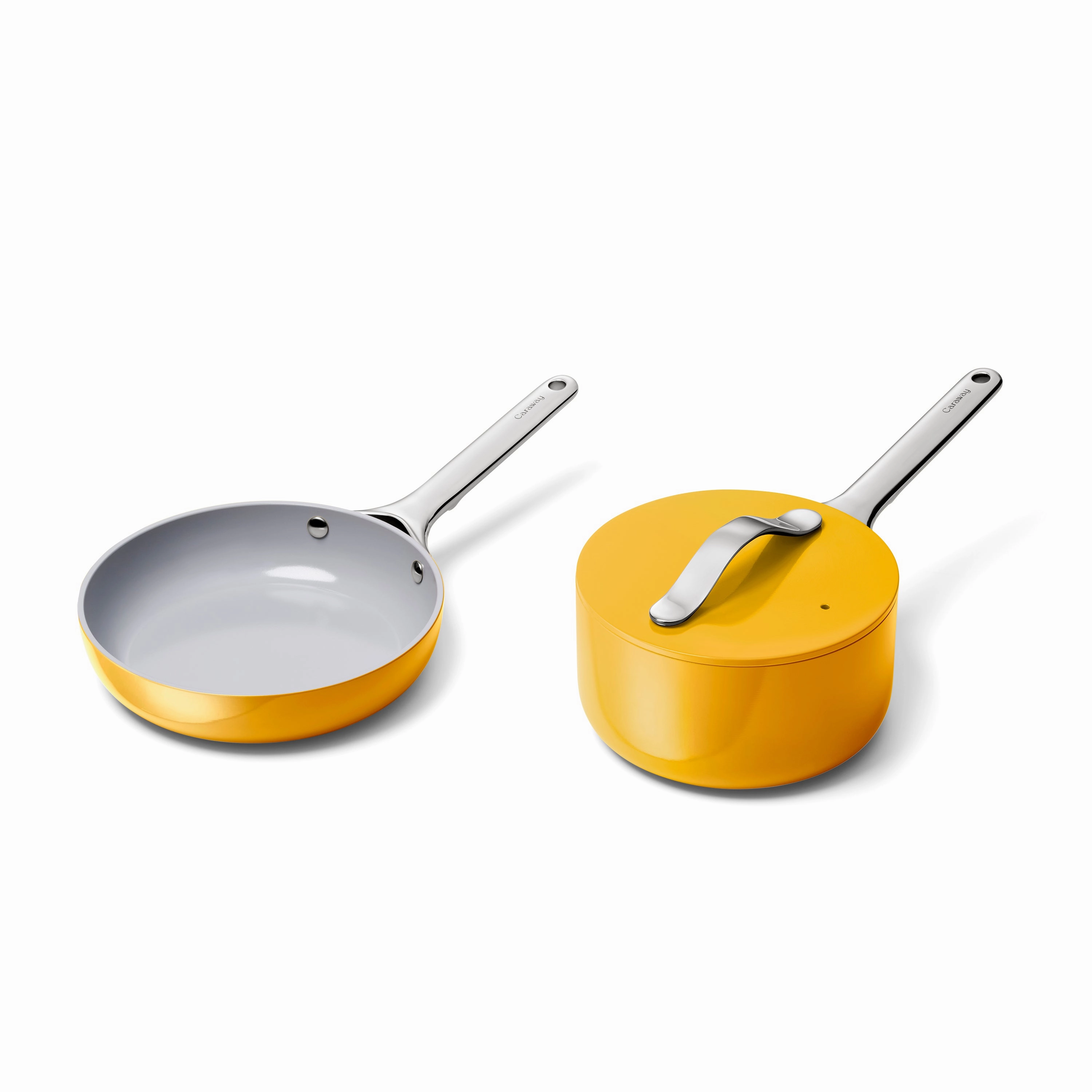 Ceramic Mini Fry Pan & Mini Sauce Pan Duo