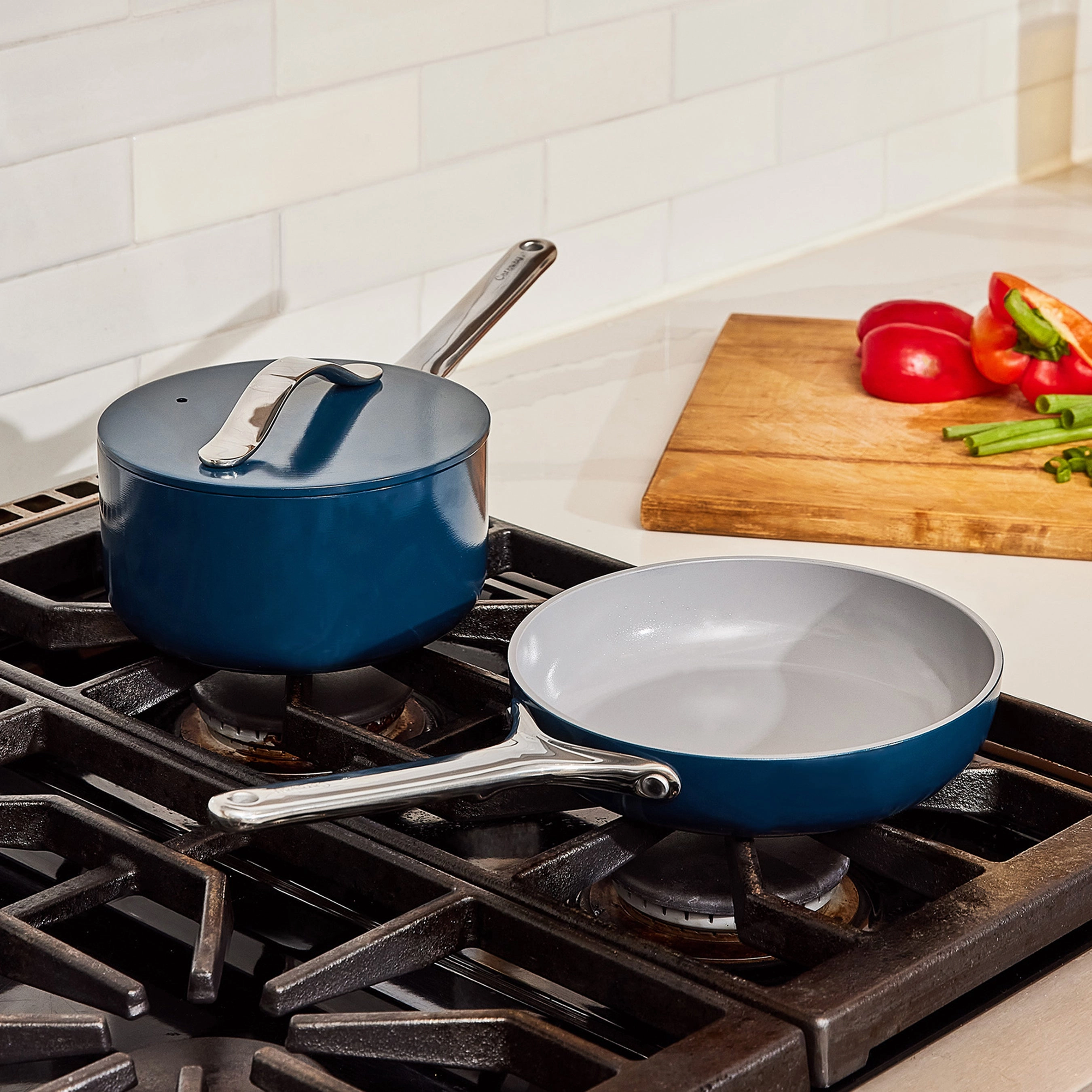 Ceramic Mini Fry Pan & Mini Sauce Pan Duo