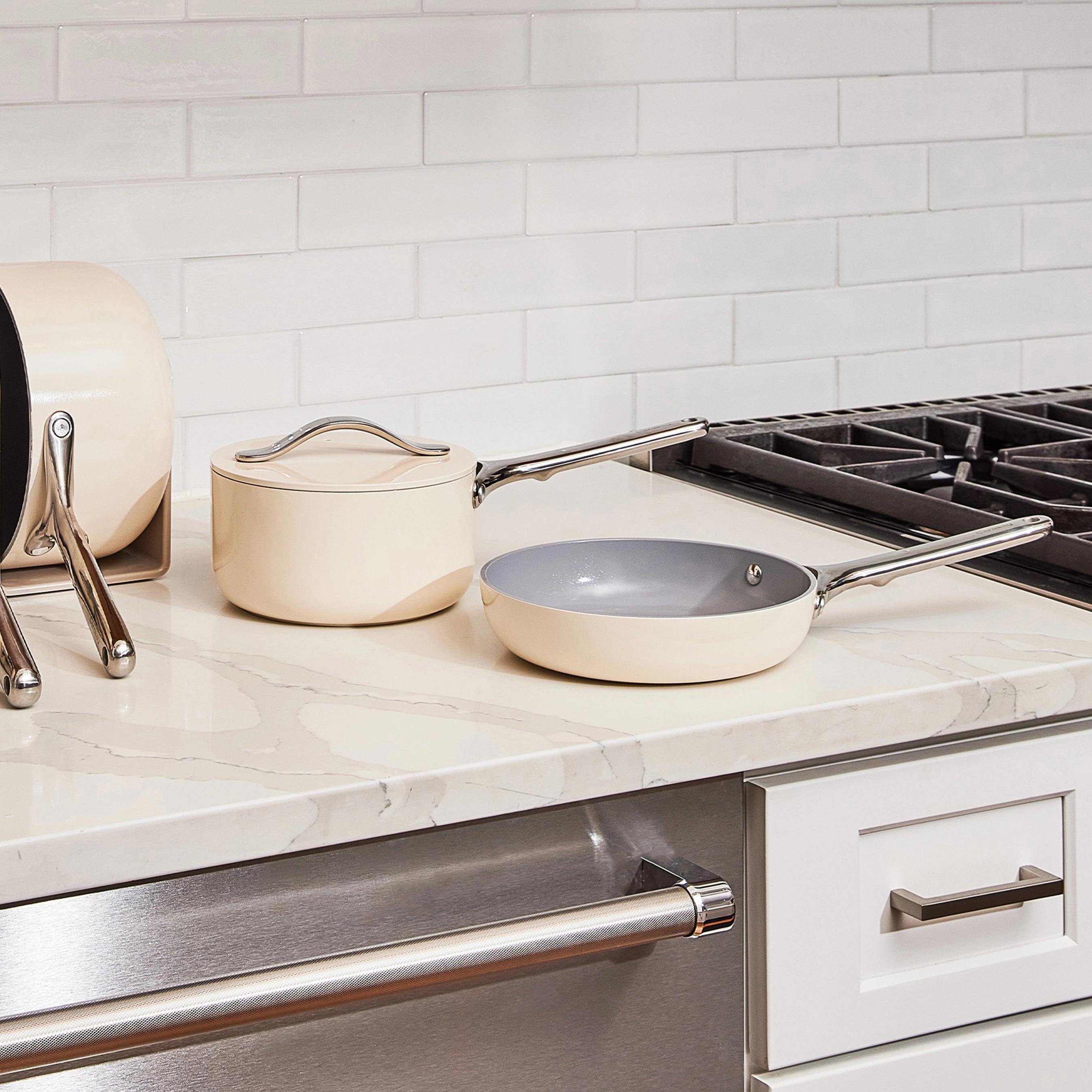 Ceramic Mini Fry Pan & Mini Sauce Pan Duo