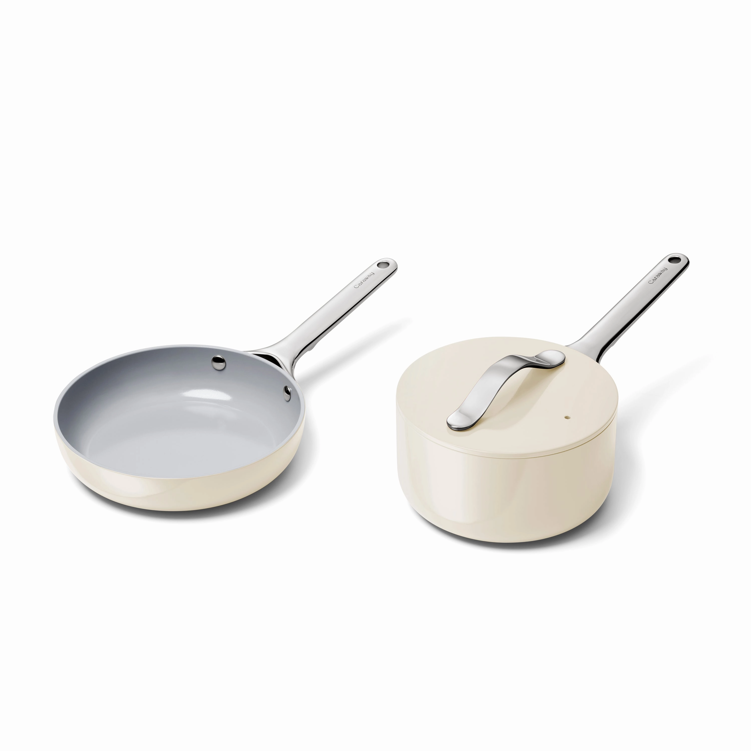 Ceramic Mini Fry Pan & Mini Sauce Pan Duo
