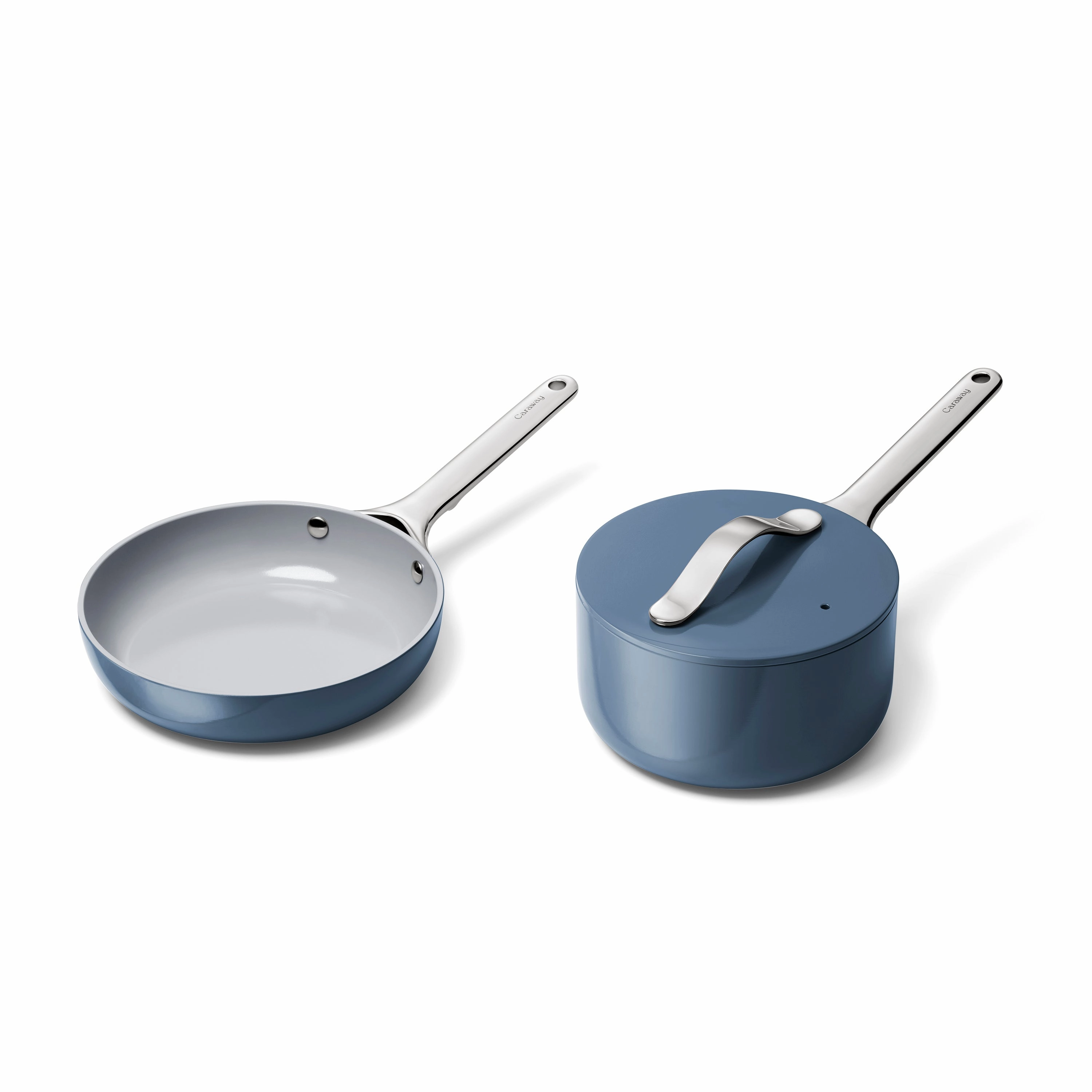 Ceramic Mini Fry Pan & Mini Sauce Pan Duo