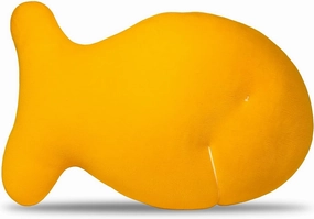 Cheddar Fish Cracker Plush Toy – 10” Soft & Huggable Stuffed Animal Pillow – Cute Snack-Inspired Cuddly Gift for Kids & Adults
