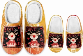 Christmas Slippers for Family Christmas Slippers Matching Sets Reindeer Christmas House Santa Claus Slippers Funny Christmas Slippers