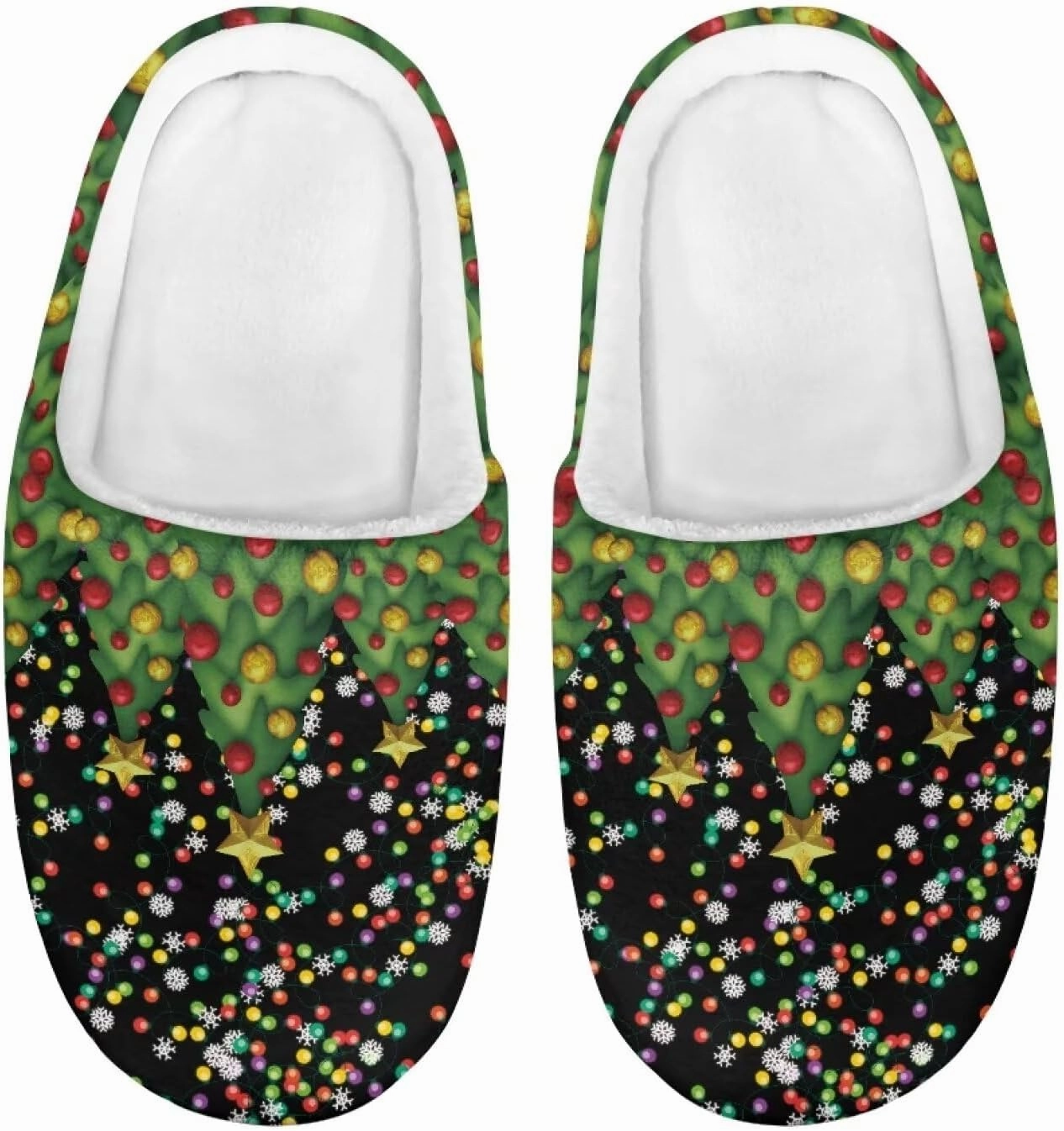 Christmas Slippers for Family Christmas Slippers Matching Sets Reindeer Christmas House Santa Claus Slippers Funny Christmas Slippers