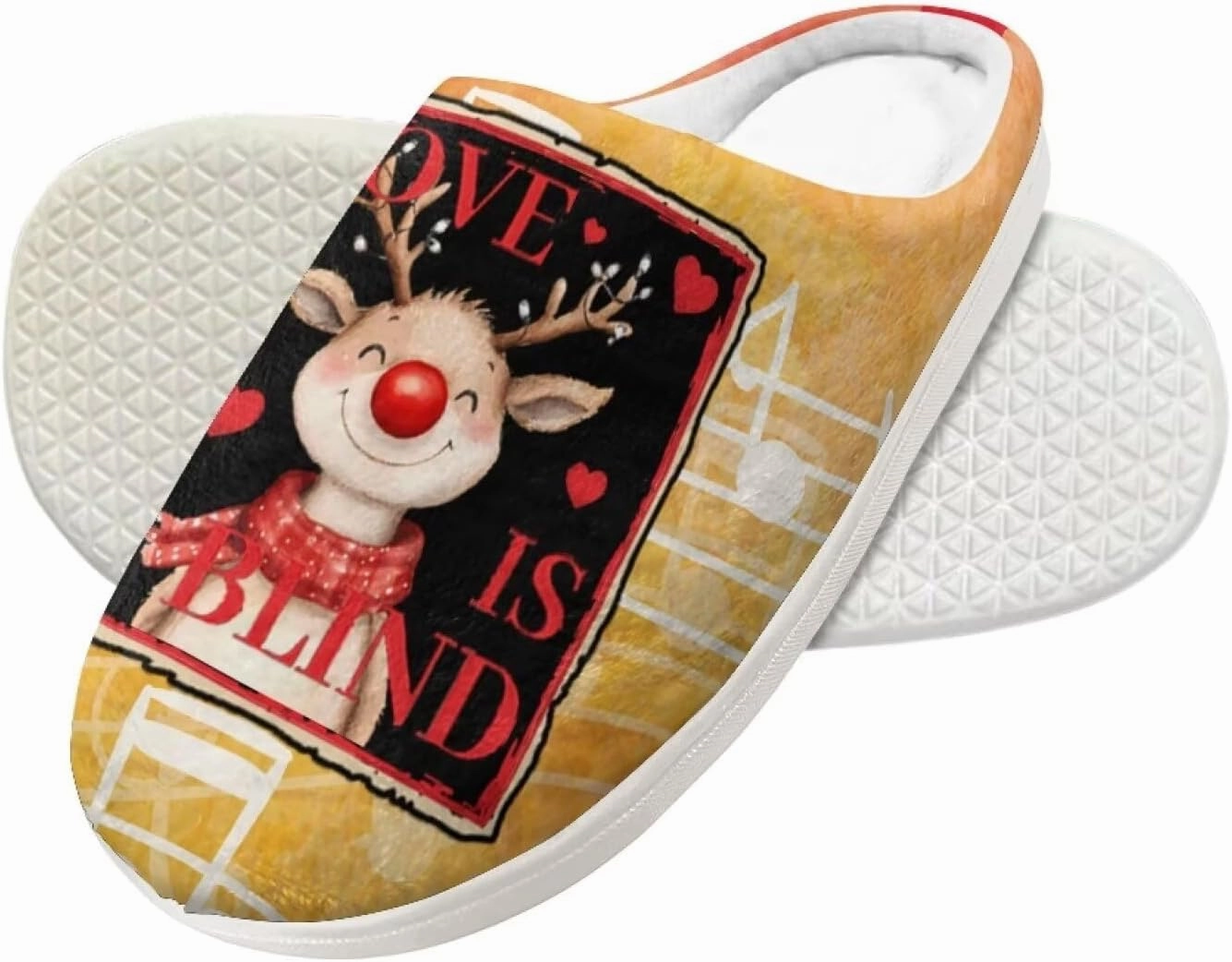 Christmas Slippers for Family Christmas Slippers Matching Sets Reindeer Christmas House Santa Claus Slippers Funny Christmas Slippers