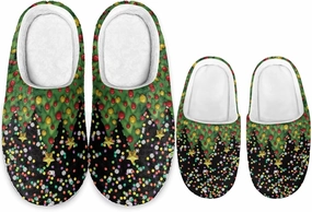 Christmas Slippers for Family Christmas Slippers Matching Sets Reindeer Christmas House Santa Claus Slippers Funny Christmas Slippers