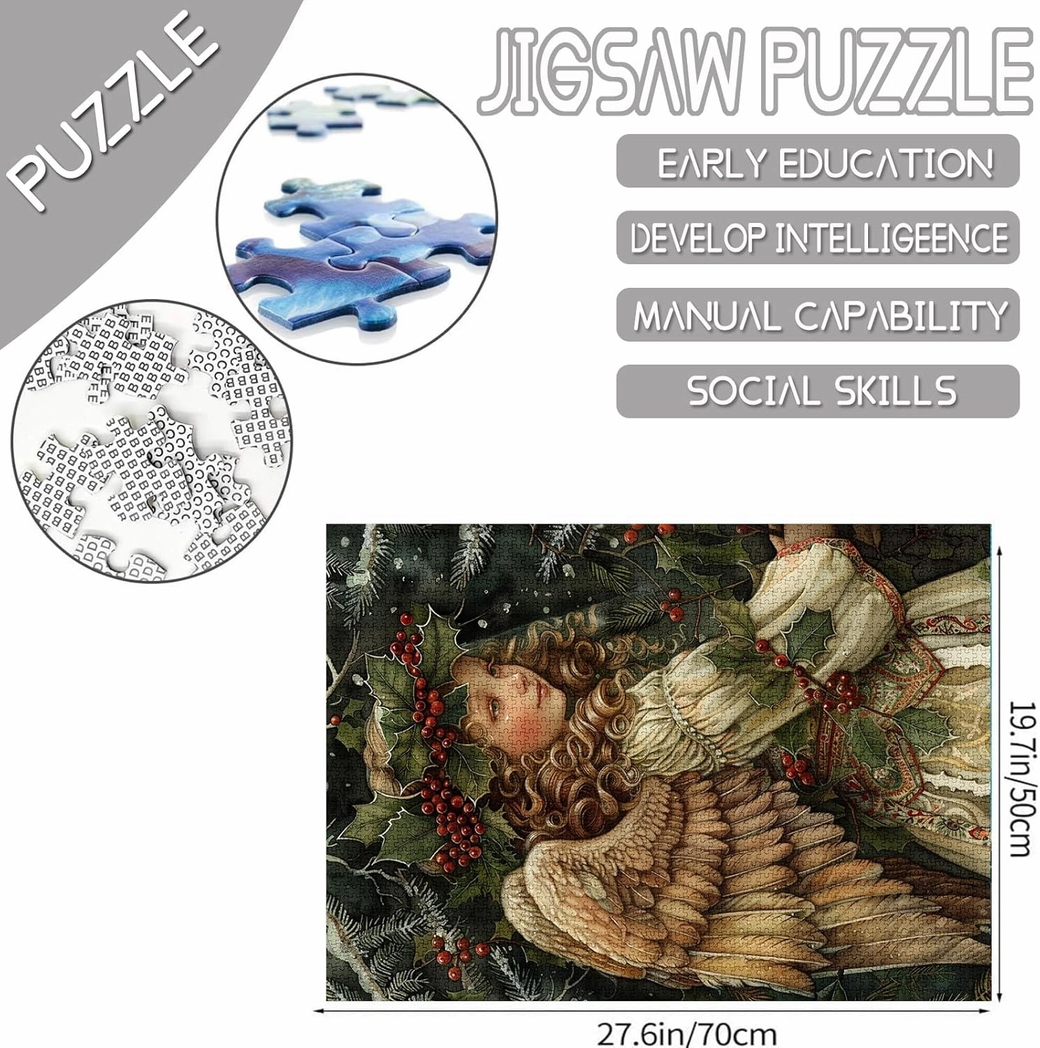 Christmas Vintage Angel Jigsaw Puzzles