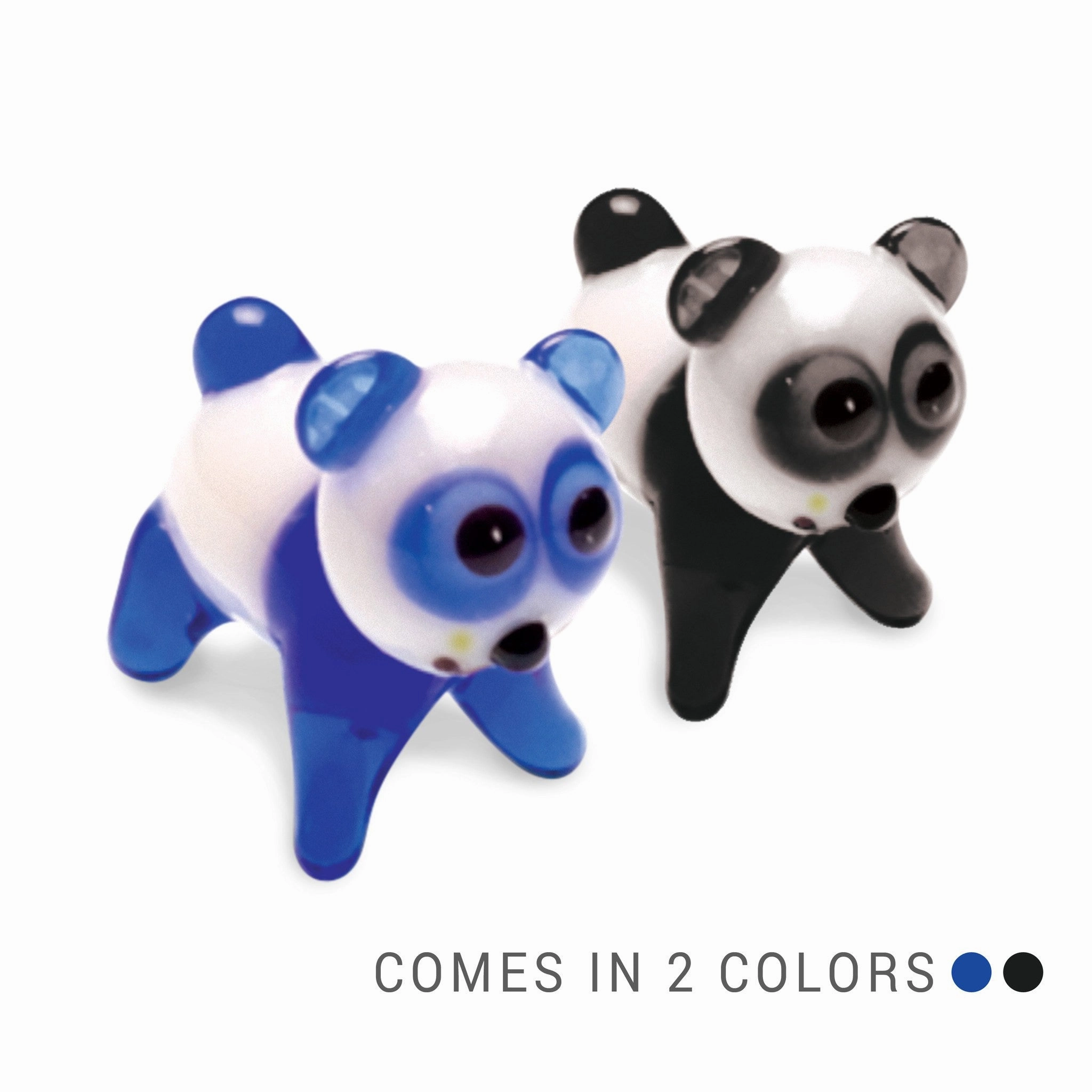 Chu the Panda Collectible Miniature Glass Figurine in Tynies Collector's Frame