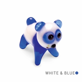 Chu the Panda Collectible Miniature Glass Figurine in Tynies Collector's Frame