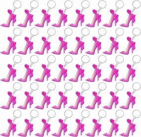CiciBear 40 Pack Pink High Heel Party Decorations for Baby Shower, Kids Birthday, Girls Makeup Party, Bachelor, Engagement,Wedding,Bridal Shower, Gender Reveal