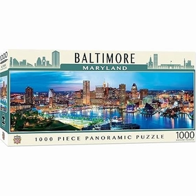 City Panoramic Baltimore 1000 Piece Puzzle