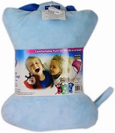 Cloudz Kids Super Soft N' Cuddly On Hand Animal Airplane Travel Pillow Pal! Keep Children Comfy and Supported with a Buddy While Traveling or just Resting at Home - Dog