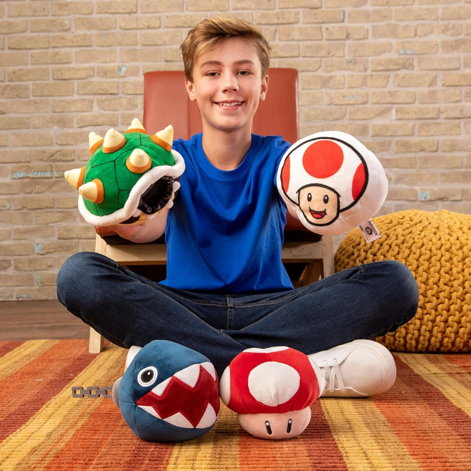 Club Mocchi- Mocchi- Nintendo Super Mario Plush - Chain Chomp Plushie -Collectible Squishy Plushies - 6 Inch