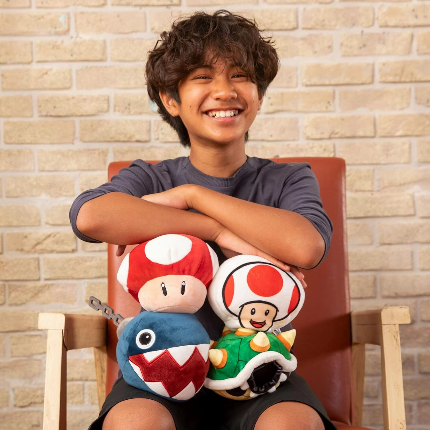 Club Mocchi- Mocchi- Nintendo Super Mario Plush - Chain Chomp Plushie -Collectible Squishy Plushies - 6 Inch
