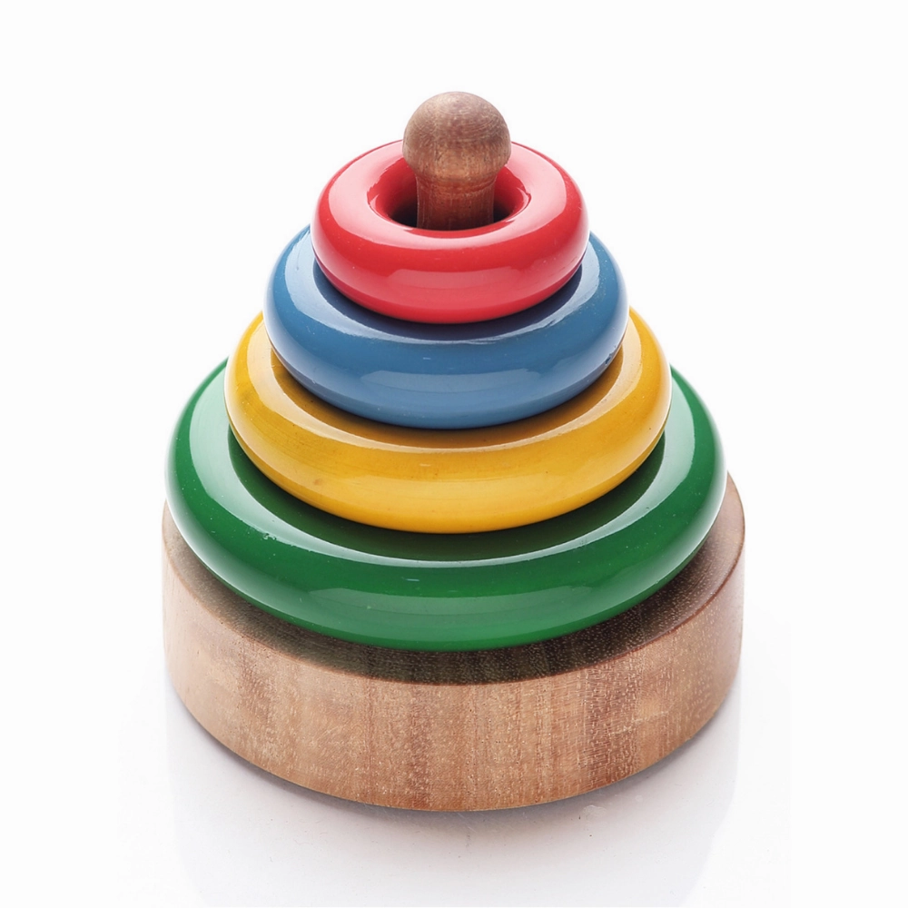 Colored Wooden Stacking Tower (1-2 Years)