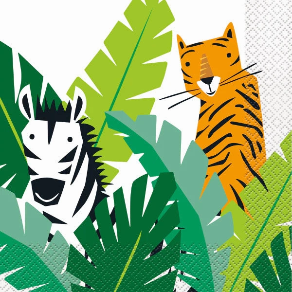 Complete Jungle Safari Themed Party Pack for 8 people Including Tableware and Favours