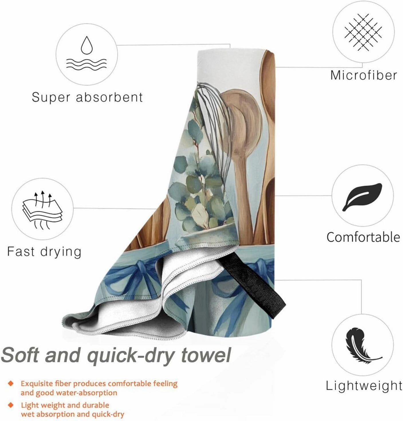Cooking Supplies Microfiber Beach Towel for Men Women,Outdoors Pool Beach Towels,Oversized Classic Towels 31.5"X63", Quick Dry Absorbent Towel for Kids