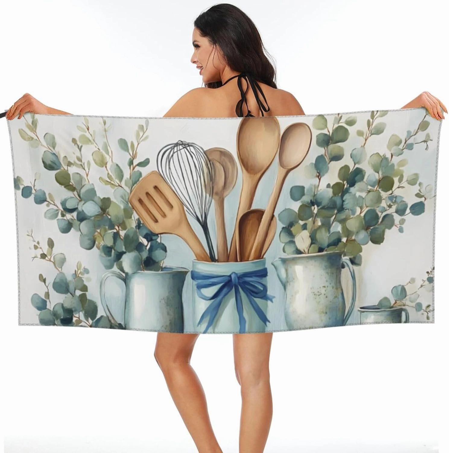 Cooking Supplies Microfiber Beach Towel for Men Women,Outdoors Pool Beach Towels,Oversized Classic Towels 31.5"X63", Quick Dry Absorbent Towel for Kids
