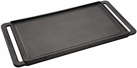 Cuisinart CCP-2000 Reversible Cast Iron Grill/Griddle Cookware Plate, Ribbed Grill and Smooth Flat Top Griddle