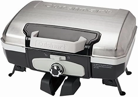 Cuisinart CGG-180TS Petit Gourmet Portable Tabletop Gas Grill, Stainless Steel